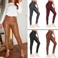 Ladies Wet Look PU Legging