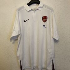 NIKE Arsenal White Polo Shirt o2 SIZE EXTRA LARGE XL