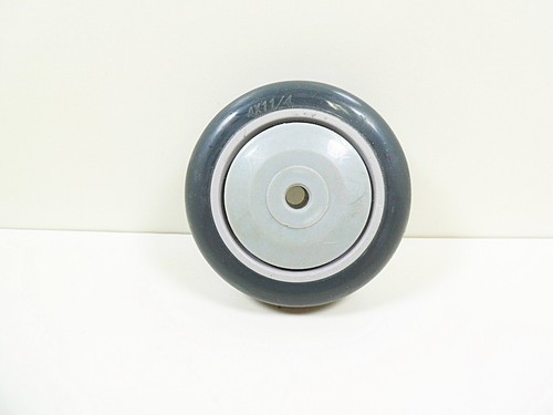 Caster wheel gray white - gray, 4"