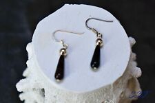 Sterling Silver Tiger Iron Drop Earrings