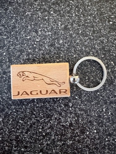 Jaguar wooden keyring - jaguar,