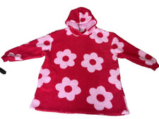 Primark Oversized Fleecy Hoodie Snuddie Red/Pink Size XS/S