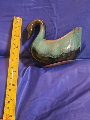 Blue mountain pottery swan - blue,