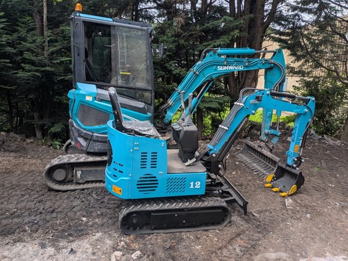 Mini digger excavator - excavator, for