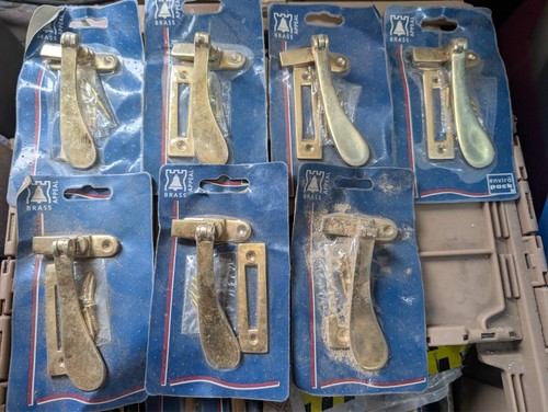 Brass window casement - x,
