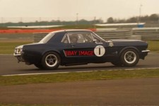 PHOTO  SILVERSTONE 2019  FRED SHEPHERD  IN HIS MIGHTY 1965 FORD MUSTANG WHICH HE