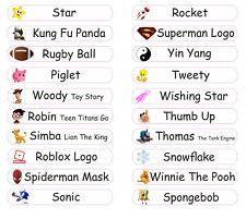 Personalised Custom Stick On Name Stickers School Nursery Care Home Tags