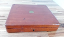 Small Antique 2 Tier Oak Cutlery Box Empty