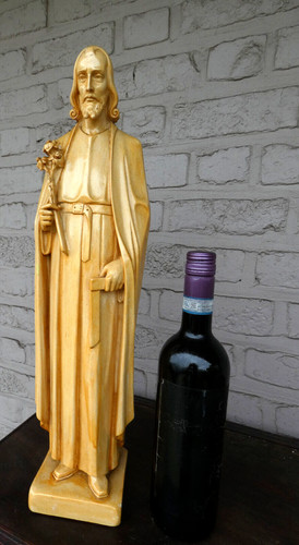 Antique chalk saint - antique,