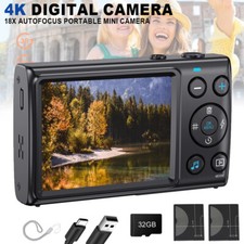 18X Digital Camera Compact 4K