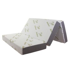 Portable Tri-fold Memory Foam Floor Mattress Topper Portable Camping Guest