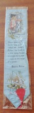 Cash's Beatrix Potter 🐸 Jeremy Fisher Vintage Silk Woven Bookmark MUSTY! D68