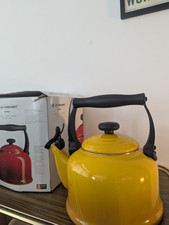 Le Creuset Enamel Kettle In Nectar, Yellow, Tea Pot Shape, 2.1l Capacity, Coffee