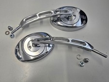 KEEWAY 125 SUPERLIGHT 2006-2024 PAIR CHROME MIRRORS RIGHT,LEFT MIRROR UK STOCK