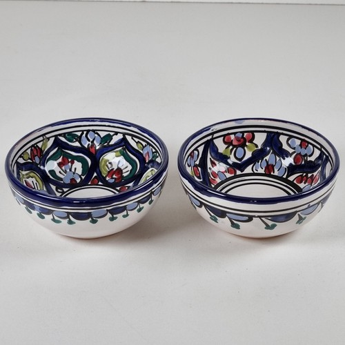 Turkish art pottery - bowls, pair
