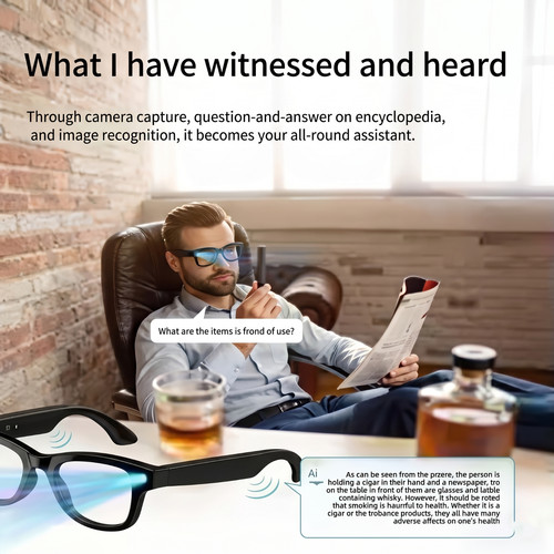 Smart camera glasses 4k - ai,