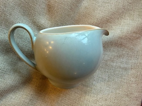 Denby blue linen milk - milk, jug