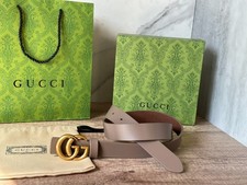 BELT GUCCI BROWN LEATHER 100%