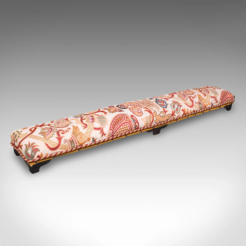 Long antique carriage stool - long,