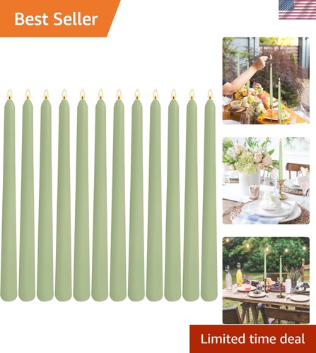 Taper candles pack sage - candles,
