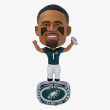 Jalen Hurts Philadelphia Eagles Super Bowl LIX Champions Ring Bighead Bobblehead