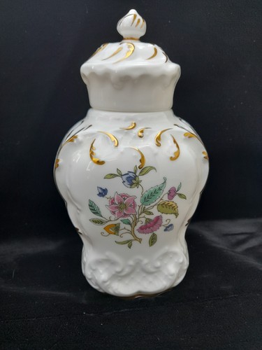 Minton haddon hall lidded jar - haddon,