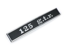 Vespa125 GTR Rear Frame Badge with Clips
