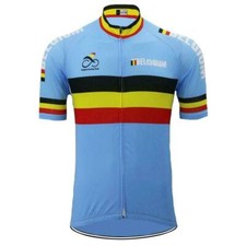 Retro Belgium Cycling Jerseys Cycling Short Sleeve Jerseys Tops Bicycle Jersey