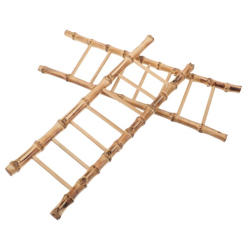 2pcs mini bamboo ladders - 2pcs,