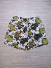 Vilebrequin Swim Shorts Mens Large Blue Green Turtles Drawstring Pockets