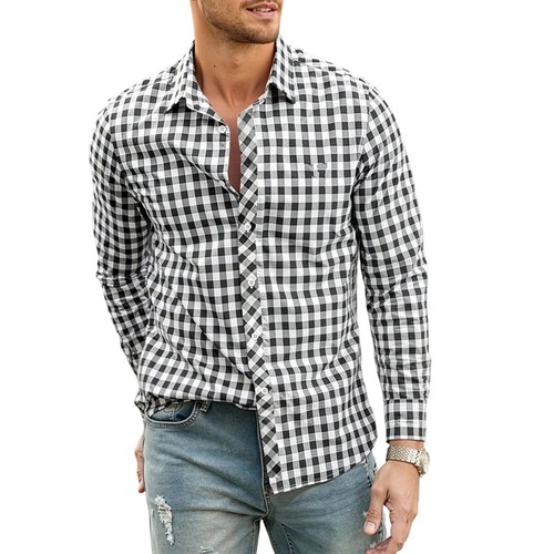 Men plaid shirt - men, regular