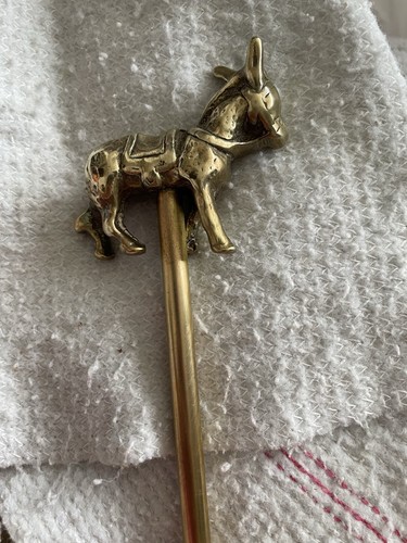 Solid brass donkey design - brass,