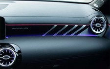 Mercedes Benz AMG A Class / CLA Dashboard Decal Matt Black Premium Vinyl (LHD)