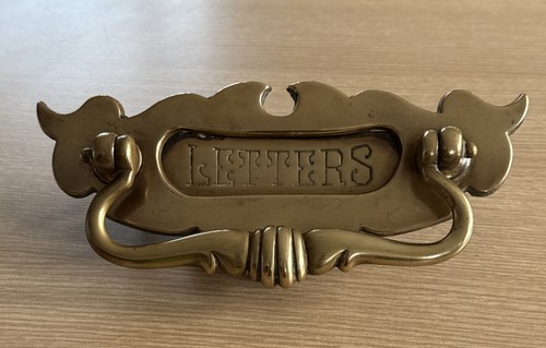 Antique solid brass - solid, front