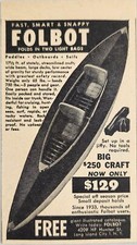 1949 Print Ad Folbot Boats