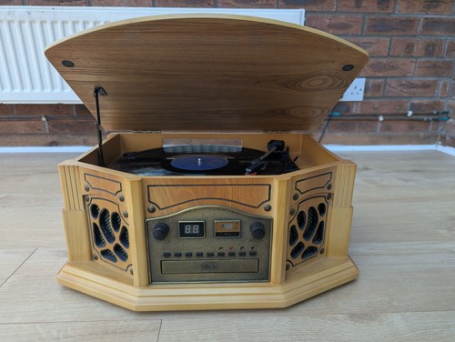 Vintage wooden record - vintage,