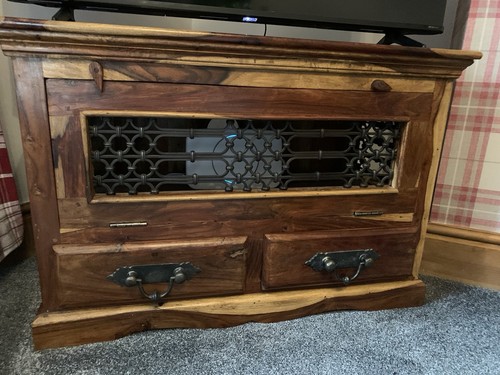 Sheesham solid wood - wood, tv