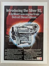 Detroit Diesel Allinson Truck Engines 1982 Original Paper Magazine Advert