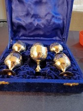 Set Of Six Silver Cordials