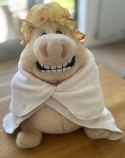 RARE Vintage Creature Comforts Martin The Pig plush Toy Tags Towel & shower cap 