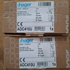 12 x Hager ADC410U 10A Type A