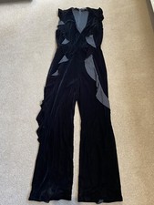 🖤 ZARA BLACK VELVET RUFFLE