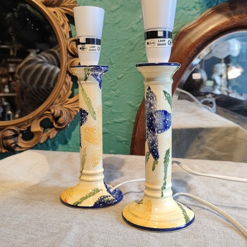 Pair vintage painted studio - painted,