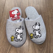 Peanuts Snoopy Clog Slippers Velvet Soft Fleece Lined House Shoes - Size 7/8
