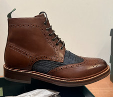 Mens Brown Leather two tone