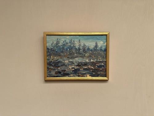 Original swedish oil panel - swedish, on