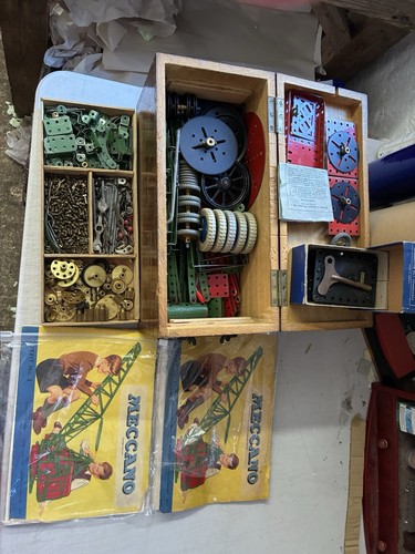 Vintage 1920s meccano - vintage, wooden