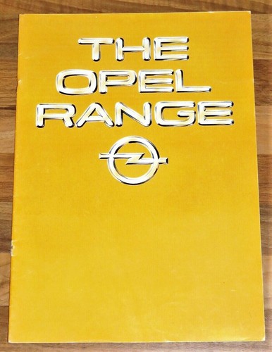 1981 opel range brochure - 1981,