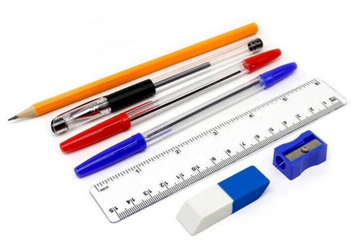 Back school stationery - back,