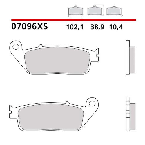 Brembo front brake pads kit - brake,
